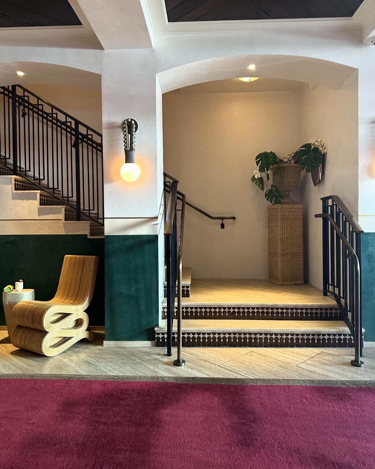 Building lobby staircase — save places by neighborhood